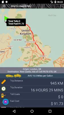 Route Pro - Route Travel Cost android App screenshot 0