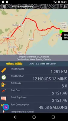 Route Pro - Route Travel Cost android App screenshot 1